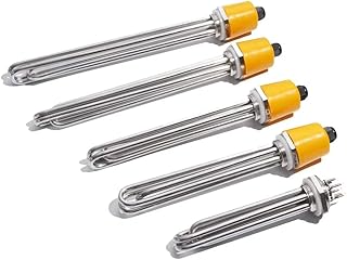 9000W Heizstab Einphasig 220V, DN40 1,5 Zoll Heizelement BSP-Gewinde Messingflansch, Heizelement …