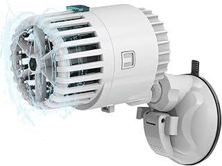 Aquarium Strömungspumpe Wavemaker, 10 W Aquarium Umwälzpumpe Wellenpumpe mit 180°verstellbarer…
