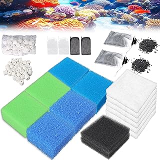 Gekufa Aquarium Filtermedien Set, kompatibel mit Juwel Bioflow 3.0 M, Aquarium Zubehör mit Grobf…