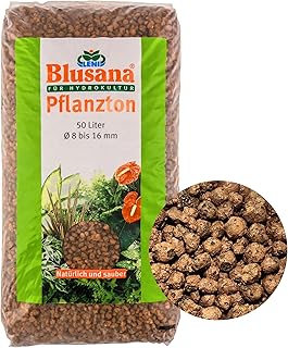 Pflanzton-Granulat Blähton 50l | Pflanzsubstrat für Hydrokultur | Ton-Granulat Körnung 8-16mm …