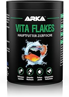 Zierfisch Flockenfutter 1000 ml – kaltgepresstes Alleinfutter für Süßwasseraquarien – unte…