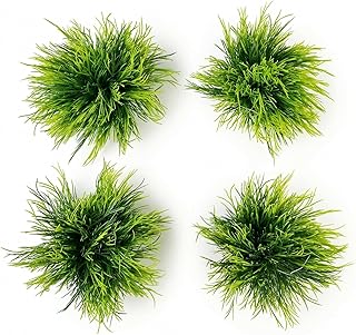 Zimoer 4 Stück Aquarium Pflanzen Künstlich, 15cm Realistische Wasserpflanzen mit Beschwertem So…