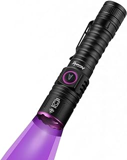 Alonefire SV87 5W 395nm UV Taschenlampe Typ C USB Aufladbar Zoom Schwarzlicht Haustierurin Detekt…