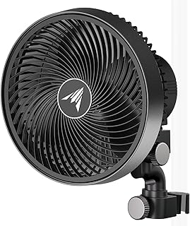 AC Infinity CLOUDRAY S9 – Clip-Ventilator 230mm für Grow Zelte mit langlebigem EC-Motor, 10 Wi…