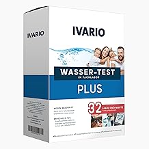 IVARIO Plus Labor-Wassertest-Set für Trink- und Leitungswasser, Tests auf 32 Schadstoffe, Labor-…