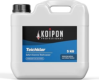 KOIPON Teichklar 5L Teichwasseraufbereiter für klares Teichwasser | Teichklärer gegen Schwebeal…