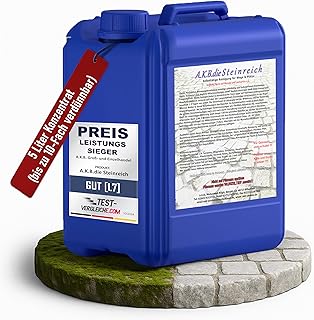 A.K.B Steinreich Grünbelagentferner & Steinreiniger Intensiv Aussen 5l – Hochwirksame Reinigung …