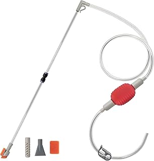 Aquarium Reinigungsset mit 3 Aufsätzen, Sauger Bodengrund Reinigen, Wasserwechsel&Bodenreiniger,…