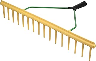 Profi Heurechen 65cm – Rasenrechen mit Egalisierkante – Robuster Rechen für den Garten – Vielsei…