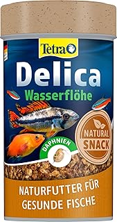 Tetra Delica Daphnia Naturfutter – 100% sonnengetrocknete Wasserflöhe, natürliche Snacks für Z…