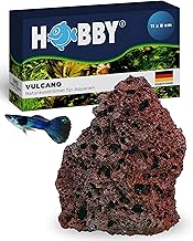 Hobby Vulcano Naturausströmer I 11 x 8 cm I Einzigartiger Lavastein als Aquarium Deko & Luftauss…