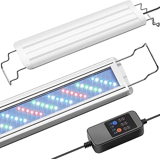 FEDOUR 40-60CM Vollspektrum Aquarium LED Beleuchtung mit Timer, 24/7-AUTO-Modus Aquarium Lampe mi…