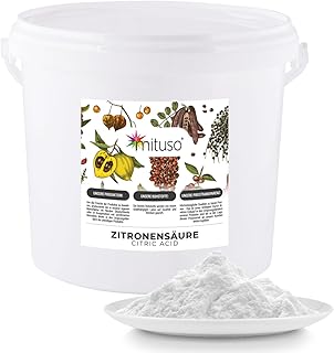 Zitronensäure Monohydrat Granulat 5kg | Lebensmittelqualität, reine Citronensäure E330 | gente…