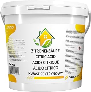 Zitronensäure Pulver 5kg I Lebensmittelqualität I Reine Citronensäure Pulver rein I Natürlich…