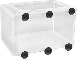 Fische Brutkasten, Isolation Netz, Trennnetz für Aquariumzucht, Ablaichkasten mit 6 Saugnäpfen,…