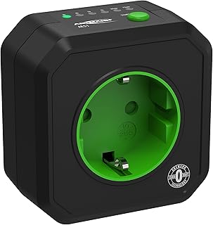 Ansmann AES 1 Timer-Steckdose mit Energiesparfunktion, Schwarz