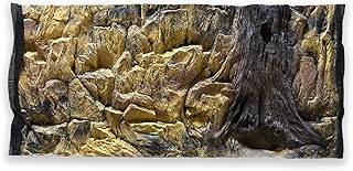 ZooPaul Aquarium Rückwand 3D 100x40cm 100x50cm 100x60cm Terrarium Hintergrund Fels Stein Wurzel …