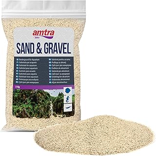 Croci Amtra White Quartz – Feiner weißer Quarz-Aquariensand, für Süß- oder Salzwasser, Körnu…