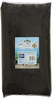 Dehner Aqua Aquariensand | feiner Kies für Aquarien | schwarzer Farbsand | dekorativer Bodengrun…