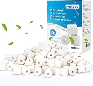 Nobleza – Keramik Filterringe, Biologischer Filter für Aquarien, 1000g im Beutel