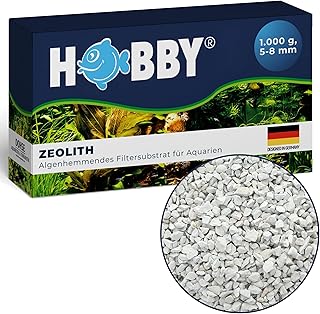 HOBBY Aquaristik Zeolith I 1000 g I Algenhemmendes Filtersubstrat für Aquarien I für Süß- und…