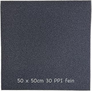 KH 1x Filterschaum 50x50x5cm schwarz – Filterschwamm Teichfilter -Filtermatten für Aquarien – Fi…