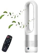 Leiser Turmventilator, Lüfter ohne Rotorblätter – 8 Stufen + Boost-Modus, 90° Oszillation, 5…