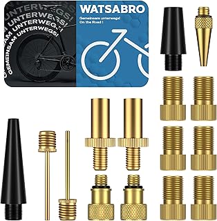 WATSABRO Fahrradventil Adapter, Fahrrad Adapter Französisch Ventil, Druckluft Kompressor Zubehö…