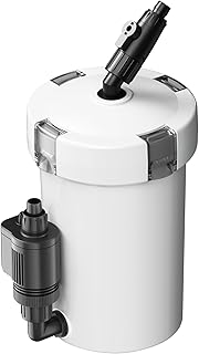 SunSun HW-603B Aquarium Außenfilter 400 L/h mit 3 Filterschwämmen und 1 Filtervlies, Filtermedi…