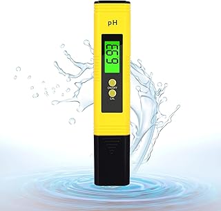 PH Messgerät, PH Wert Wasser Digitaler Tester, PH Meter mit LCD-Display & Automatischer Temperat…