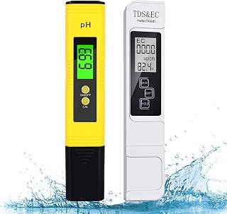 PH Messgerät und TDS Messgerät Set, TDS/EC-Temperaturmessgerät PH-Tester 4-in-1-Digitales Set,…