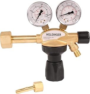 WELDINGER ‚PRO‘ Druckminderer Messing für Schutzgas Argon-/ CO2-Mehrwegflaschen