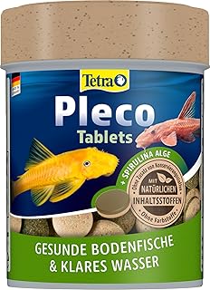 Tetra Pleco Tablets – Nährstoffreiches Fischfutter für alle pflanzenfressenden Bodenfische (z…