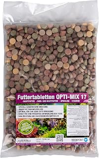 1000 ml (700g) Premium TOP Futtertabletten Opti-Mix 17, Tablettenfutter Mix für Aquarium Zierfis…
