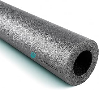 Scorprotect® Graue PE Rohrisolierung angeschlitzt 1 Meter Stange (18 x 13 x 1 Meter)
