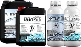 3,0 KG Epoxidharz EpoxyPlast 3D B50 DEEP POUR 5 CM (50 MM) Gießhöhe für Rivertische I Ultra Di…