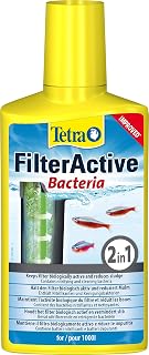 Tetra FilterActive Bacteria – 2in1 Mix aus lebenden Starterbakterien und schlammreduzierenden Rei…