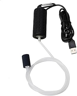 Luftpumpe Aquarium,Mini USB Sauerstoffpumpe | Leise Oxygen Pump Energie Sparen Sauerstoff Bubble,…