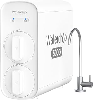 Waterdrop G5P500 Umkehrosmoseanlage, NSF 58 & 372 Zertifiziert, 500 GPD | 7-stufiges Umkehrosmose…
