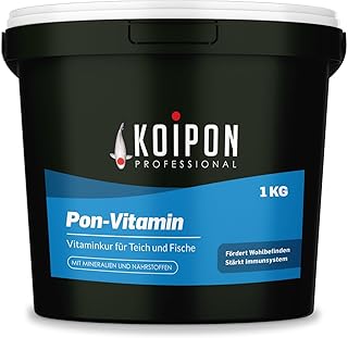 KOIPON Pon-Vitamin 1 kg Vitaminkur mit Mineralien für gesunde Koi | Vitaminkur mit wertvollen Mi…