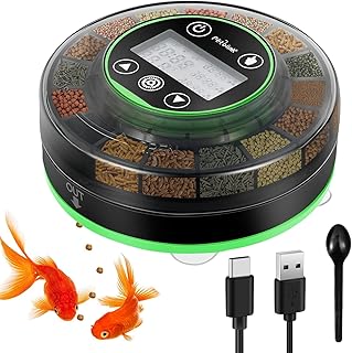 Futterautomat Aquarium Wiederaufladbare Fischfutterspender mit Timer Futterspender für Aquarien …