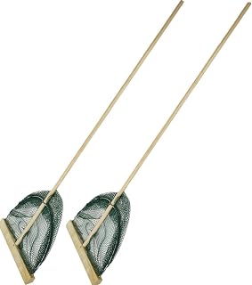 Garnelennetz XL – 40cm Breit – Holzstiel 130cm lang – Grabenetz – Fischernetz