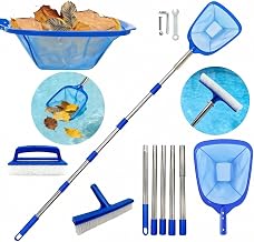 Pool Kescher mit Teleskopstange 218cm,Pool Sieb Kescher Fein für Whirlpool,Teichkescher Feinmasc…