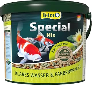 Tetra Pond Special Mix – Fischfutter Mischung für alle Teichfische bestehend aus DREI verschie…