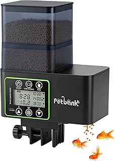 Futterautomat Aquarium, 230/510ML Automatischer Fischfutterautomat für Aquarium mit Timer, Wiede…