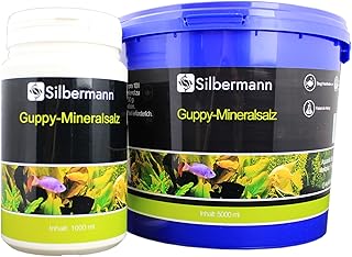Silbermann Mineralsalz Guppy, Aufhärtesalz für Weichwasser Fische, Mineralien, Wasserzusatz, Kr…
