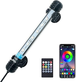 VARMHUS LED Aquarium Beleuchtung,Aquarium Licht mit APP Steuerung Fernbedienung,Aquarium LED Lamp…
