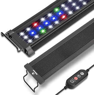 fishkeeper Aquarium Lampe, Vollspektrum24/7 Allwetter-Beleuchtungsmodus | 10 Stufen Einstellbaren…