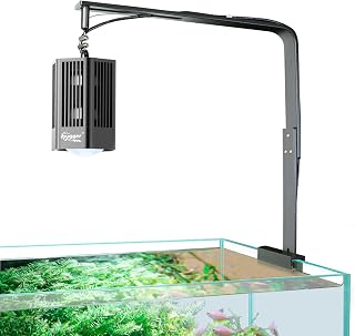 Hygger Clip-on Aquarium Pflanzenwachstumslicht, 60W Full-Spectrum RGB LED, Aquariumbeleuchtung, L…