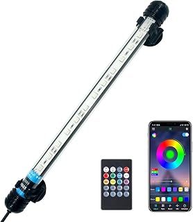 VARMHUS LED Aquarium Beleuchtung,Aquarium Licht mit APP Steuerung Fernbedienung,Aquarium LED Lamp…